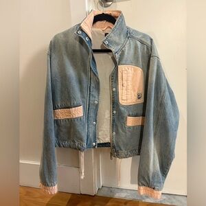 Blue and Pink Denim BDG Jacket